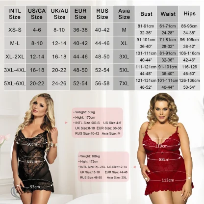 Enchanting Sheer Plus Size Babydoll - Image 5