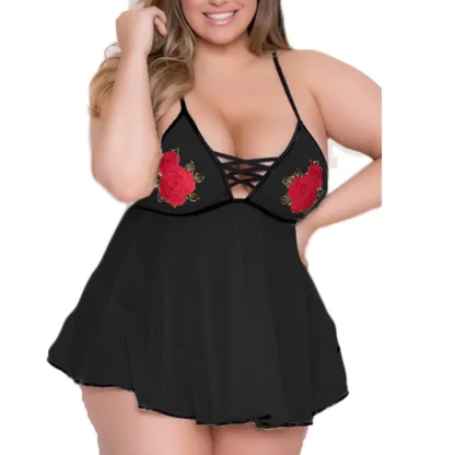 Red Rose Plus Size Lingerie