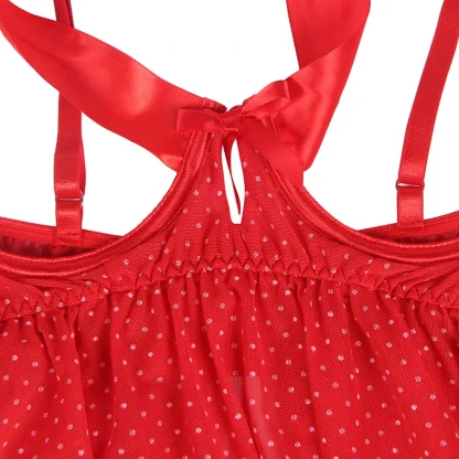 Bow-Knot Bra Plus Size Babydoll - Image 5