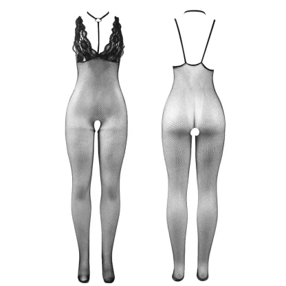 Crotchless Plus Size Full Bodystockings - Image 4