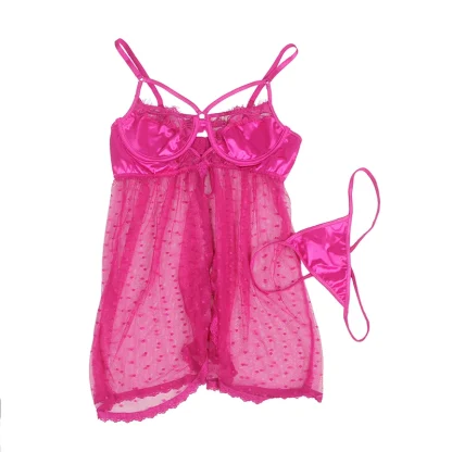 Sexy Mesh Plus Size Nightdress - Image 6