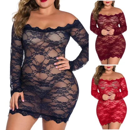 Off Shoulder Plus Size Babydoll - Image 2