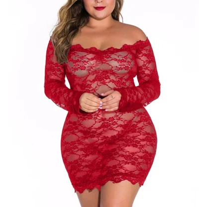 Off Shoulder Plus Size Babydoll - Image 3