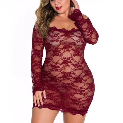 Off Shoulder Plus Size Babydoll - Image 4
