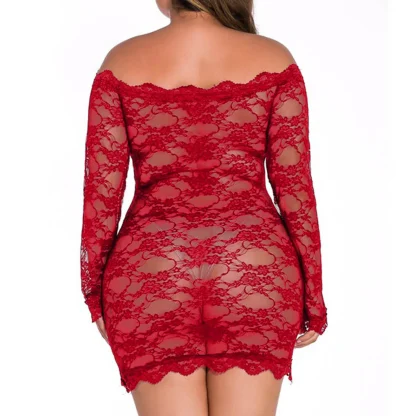 Off Shoulder Plus Size Babydoll - Image 5