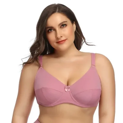 Bow Decoration Plus Size Bra - Image 2