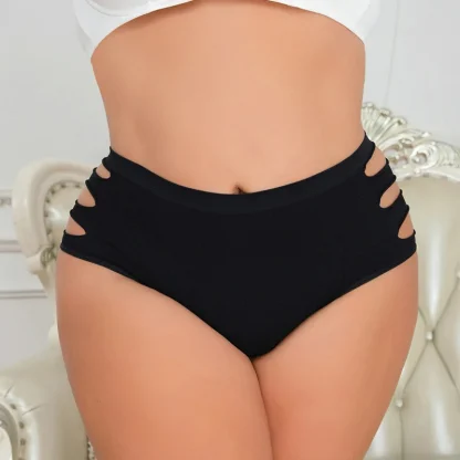 Curvy Hollow-Out Plus Size Panty