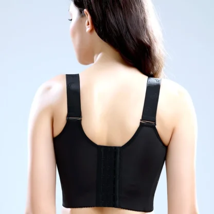 Front Clasp Plus Size Push-Up Bra - Image 2