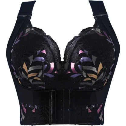 Front Clasp Plus Size Push-Up Bra - Image 4